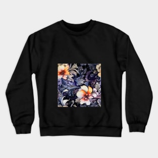 vibrant colorful floral pattern Crewneck Sweatshirt